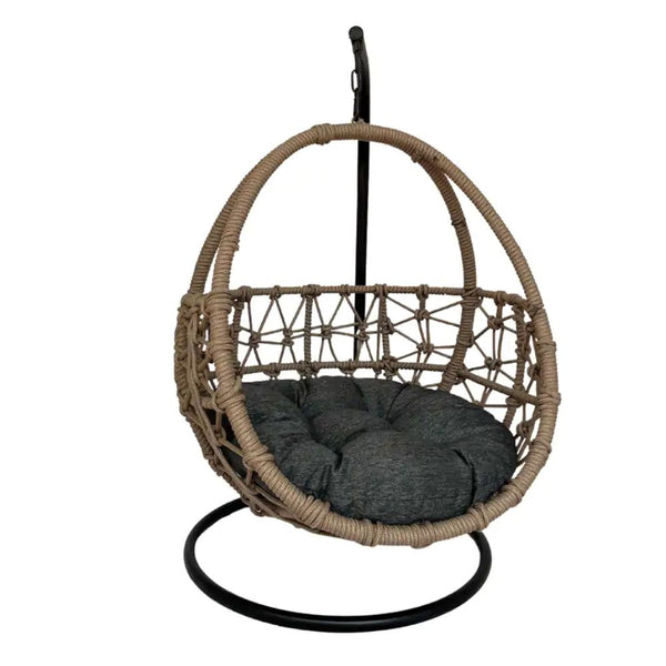 Esmee II Wicker Rope Hanging Pet Bed, Natural Modern Pets