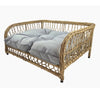 Jacob Outdoor Wicker Rope Elevated Dog Bed, Natural