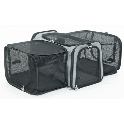 Two-Sided Expandable Soft Pet Carrier, Large