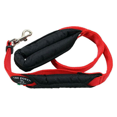 Tre Ponti Double Handled Dog Leash, Red