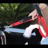 Tre Ponti Double Handled Dog Leash, Red