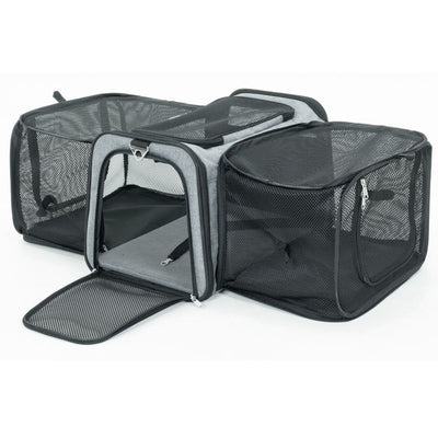 Two-Sided Expandable Soft Pet Carrier, Large