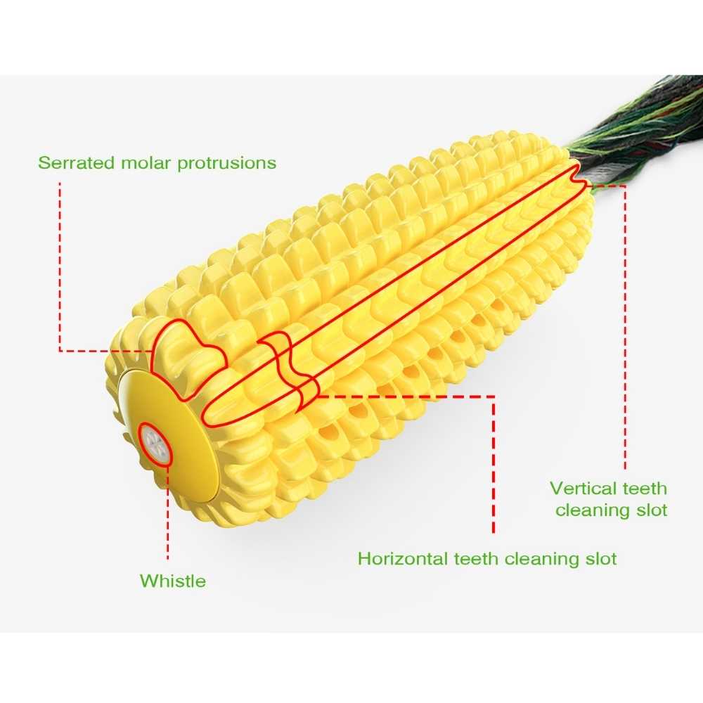 Corn-shaped Dental Chew Dog Toy
