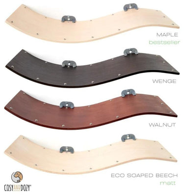 Chill Deluxe Wooden Cat Shelf, Maple - Soft Cappucino