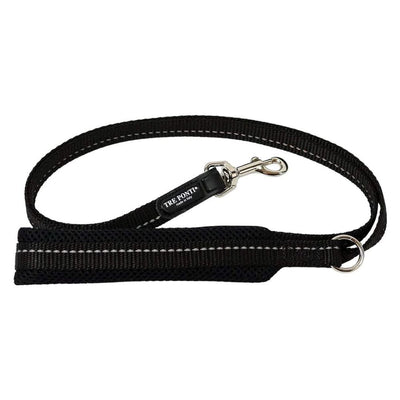 Tre Ponti Mesh Dog Lead, Black