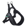 Tre Ponti Mesh Adjustable Girth Easy Fit Pet Harness, Black