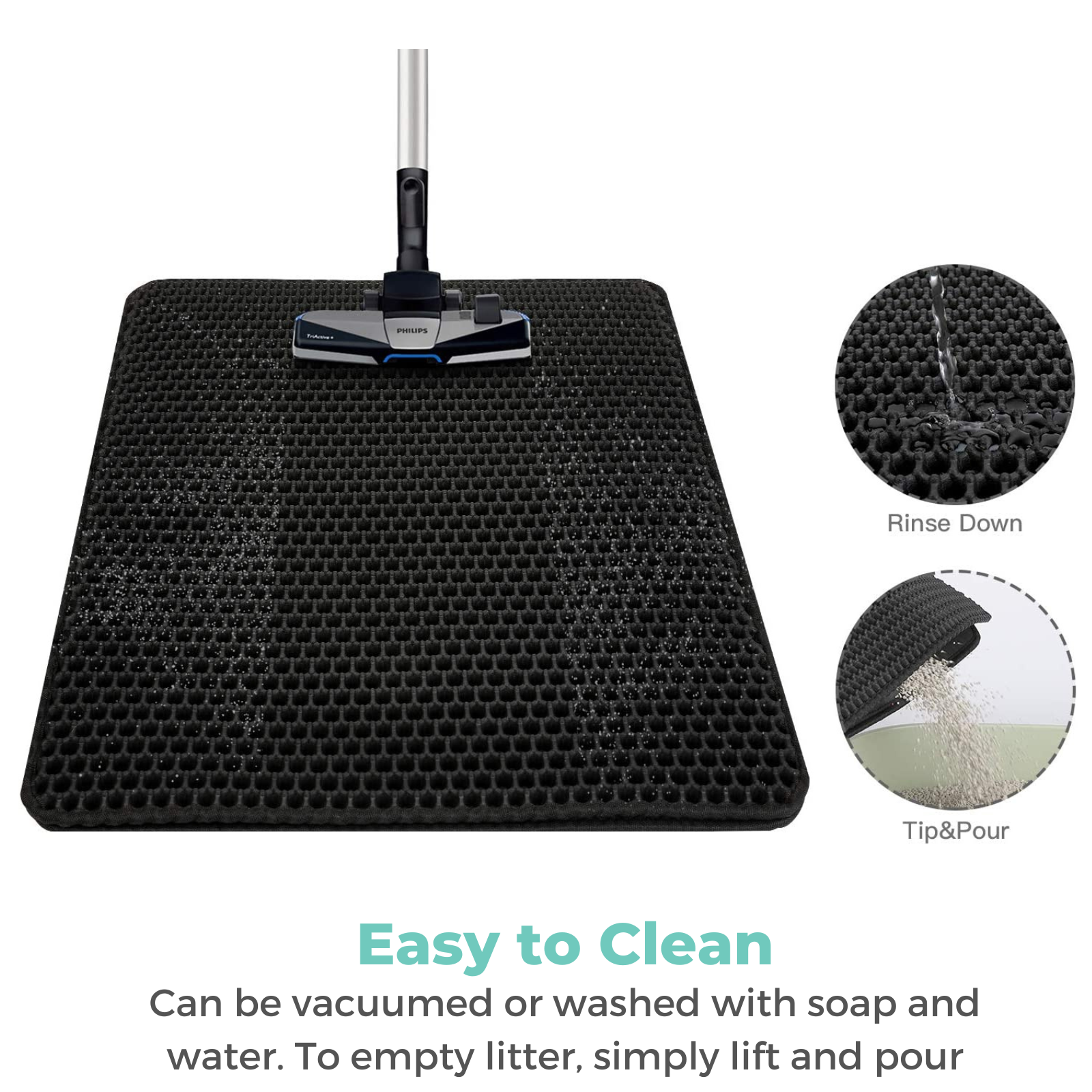 Cat Litter Mat - Honeycomb Dual Layer Design
