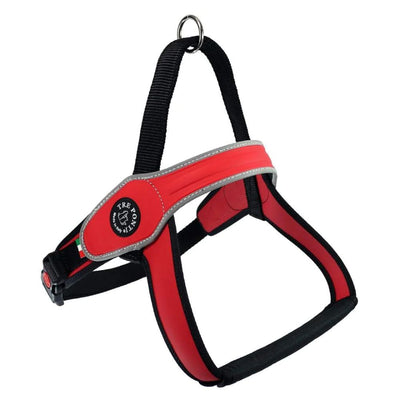 Tre Ponti Primo Adjustable Step In Dog Harness, Red