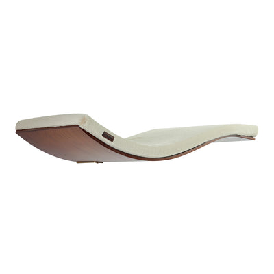Chill Deluxe Wooden Cat Shelf, Walnut - Fluffy Sand