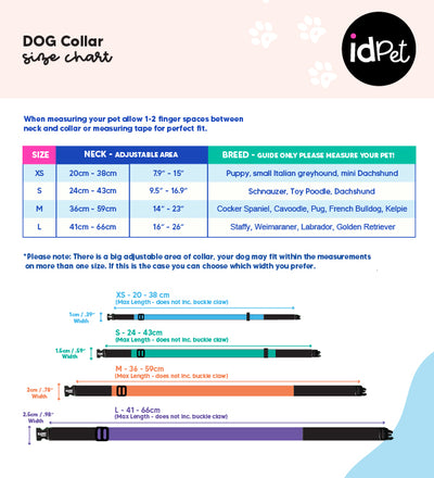 Personalised Dog Collar - Rainbow Dreams