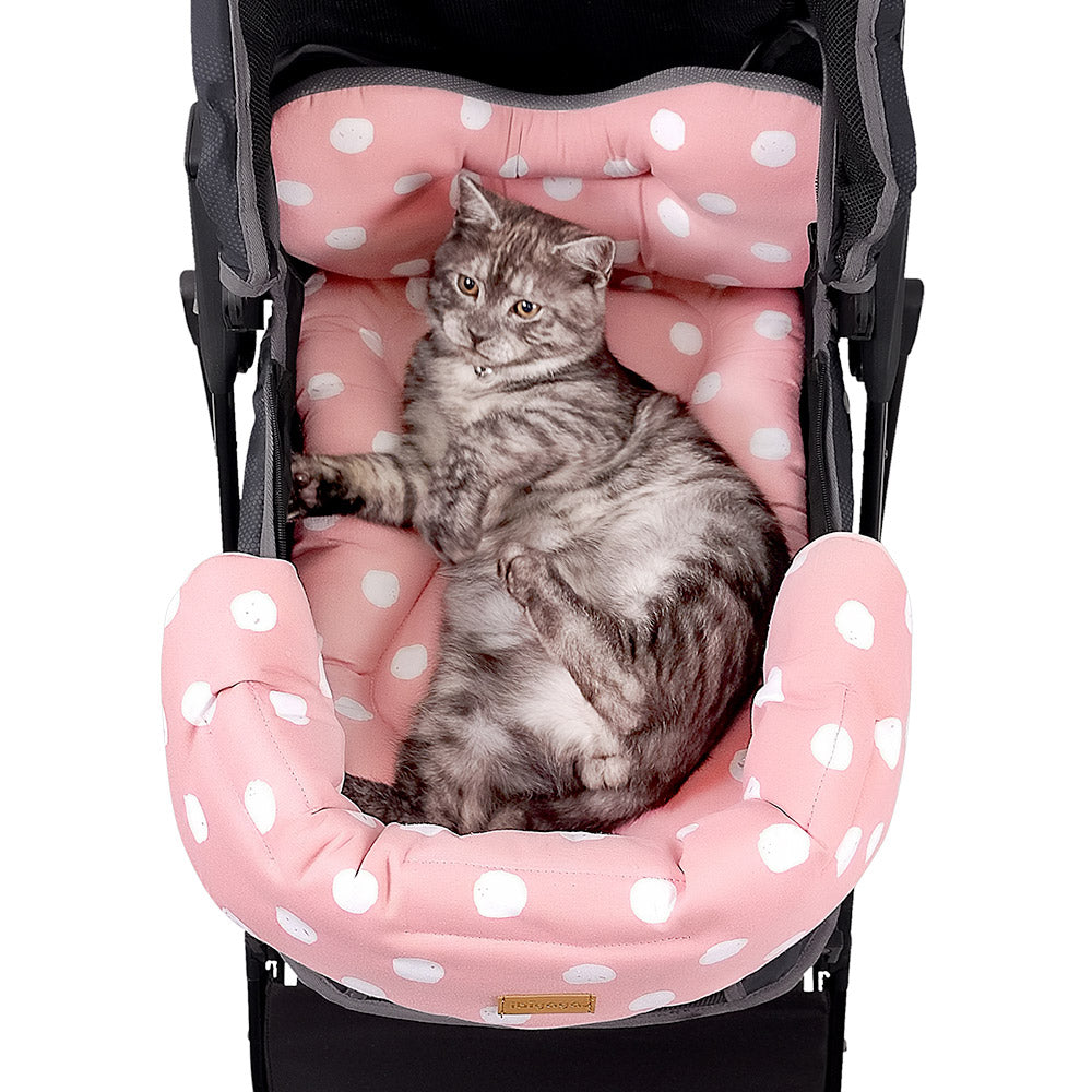 Ibiyaya Pet Stroller Comfort Liner Set, Pink
