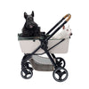Ibiyaya Retro Luxe Pet Stroller for Cats & Dogs Up to 30Kg, Soft Sage
