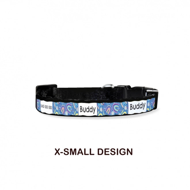 Personalised Dog Collar - Rainbow Dreams
