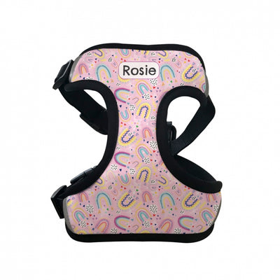Personalised Pet Harness - Rainbow Dreams