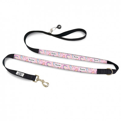 Personalised Dog Leash - Rainbow Dreams