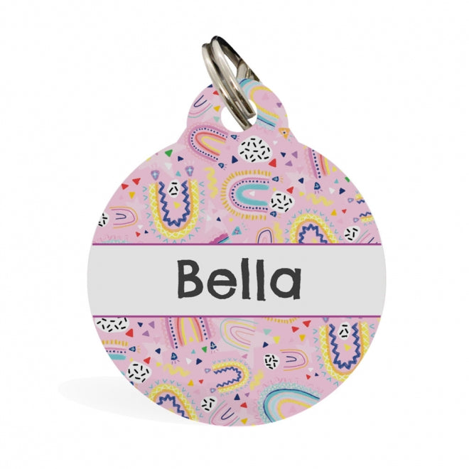 Pet ID Tag - Rainbow Dreams