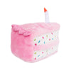 Zippy Paws Birthday Cake Plush Squeaker Dog Toy, Pink