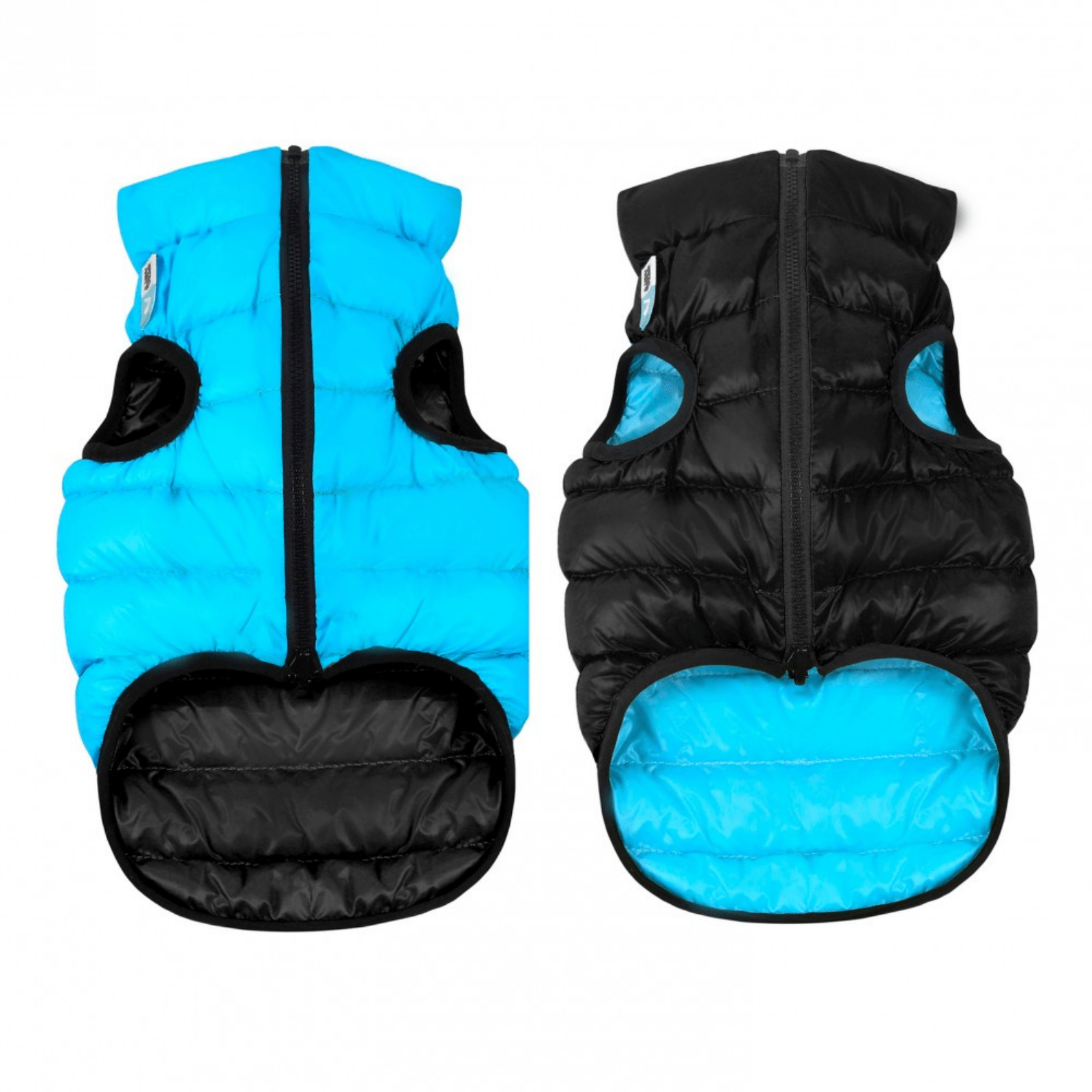 Airy Vest Dog Jacket XS22 / Black/Blue Reversible Puffer Dog Jacket Airy Vest