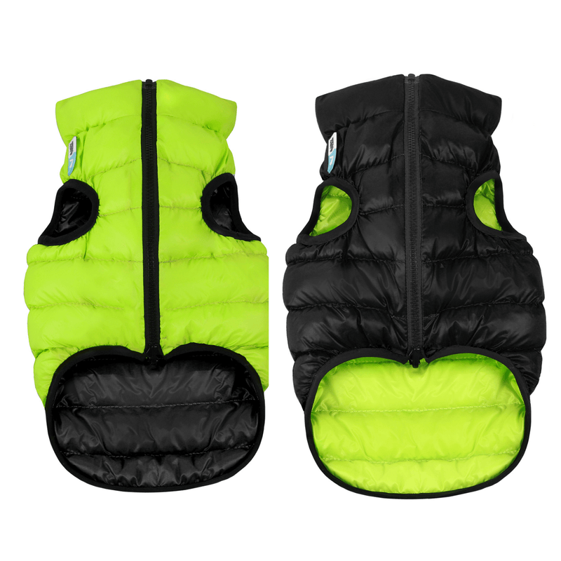 Airy Vest Dog Jacket XS22 / Lime/Black Reversible Puffer Dog Jacket Airy Vest