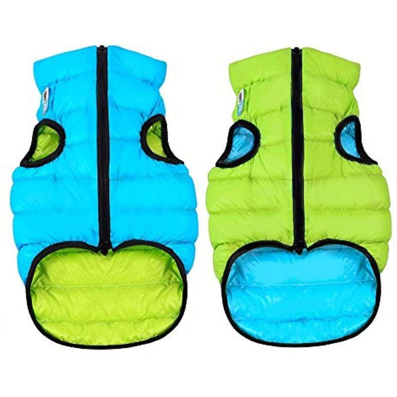 Airy Vest Dog Jacket XS22 / Lime/Blue Reversible Puffer Dog Jacket Airy Vest