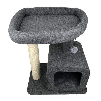Cattitude Cat Tree Cattitude Cat Scratching Tree With Top and Bottom Bed
