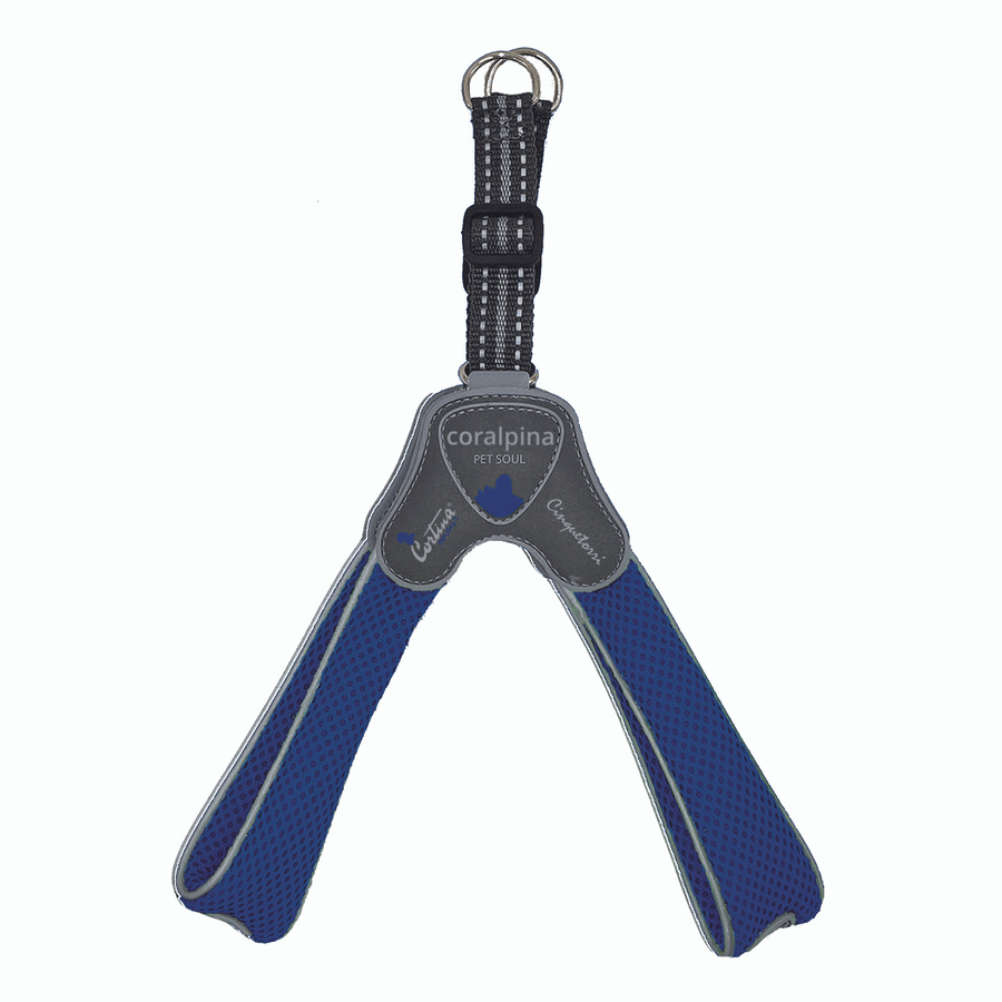 Coralpina Pet Soul Dog Harness Cinquetorri Step-in Dog Harness, Blue