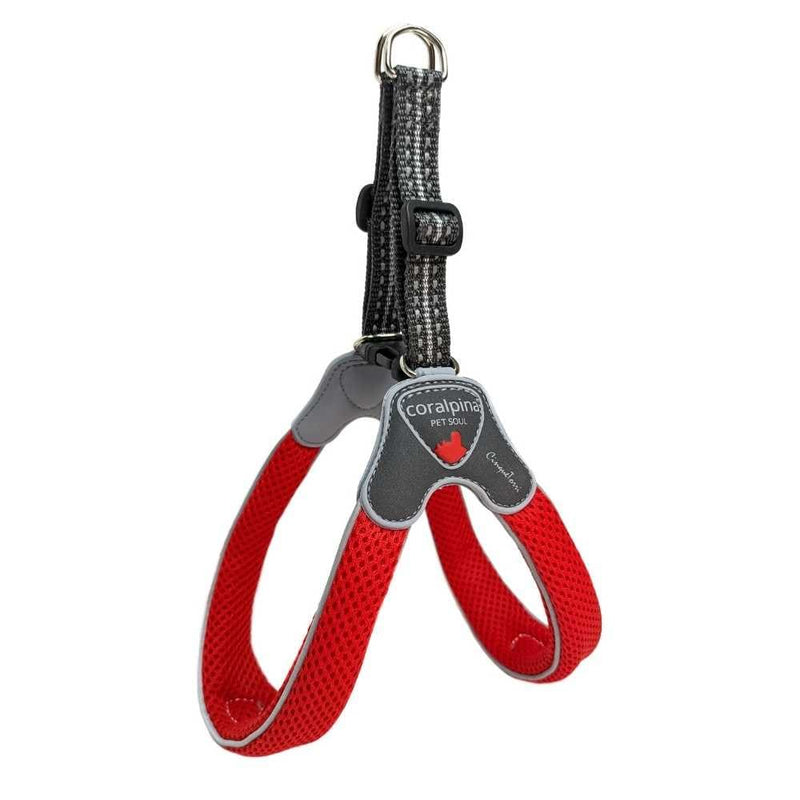 Coralpina Pet Soul Dog Harness Cinquetorri Step-in Dog Harness, Red