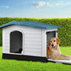 DSZ Dog House Outdoor Dog House, Waterproof Plastic Kennel Large, Blue