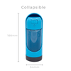 Elspet Pet Bowl Elspet Collapsible Pet Water Bottle, Blue