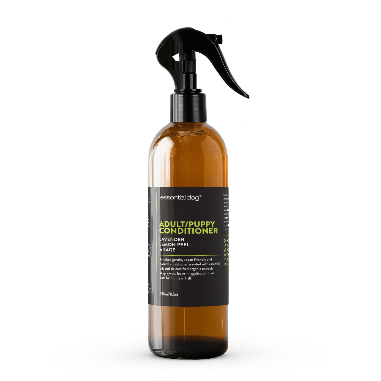 Essential Dog Pet Grooming 250ml Natural Dog Conditioner Lavender, Lemon Peel & Sage (ADULTS & PUPPIES)