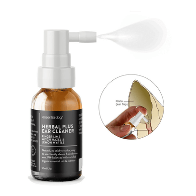 Essential Dog Pet Grooming Essential Dog Herbal Plus Dog Ear Cleaner, Ear Wax Remover, 50ml