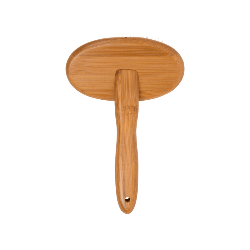Essential Dog Pet Grooming Natural Bamboo Slicker Brush for Dogs & Cats