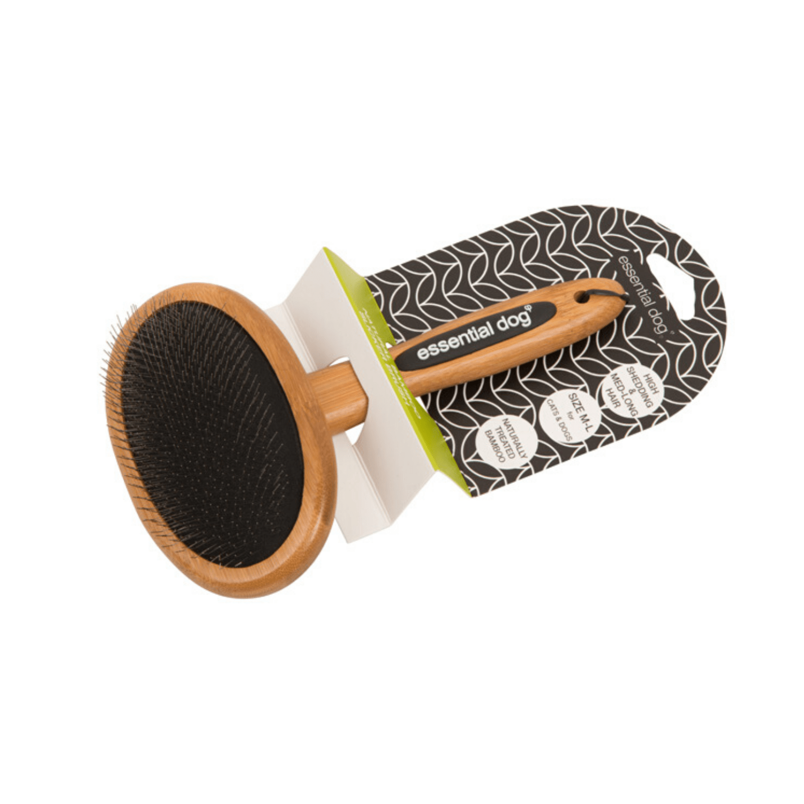 Essential Dog Pet Grooming Natural Bamboo Slicker Brush for Dogs & Cats