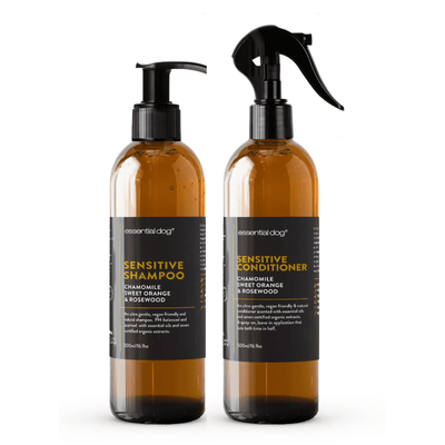 Essential Dog Pet Grooming Sensitive Dog Shampoo & Conditioner Value Pack 2 x 500ml