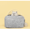 Furrytail Cat Bed Michu Space Capsule Designer Cat Bed, Grey