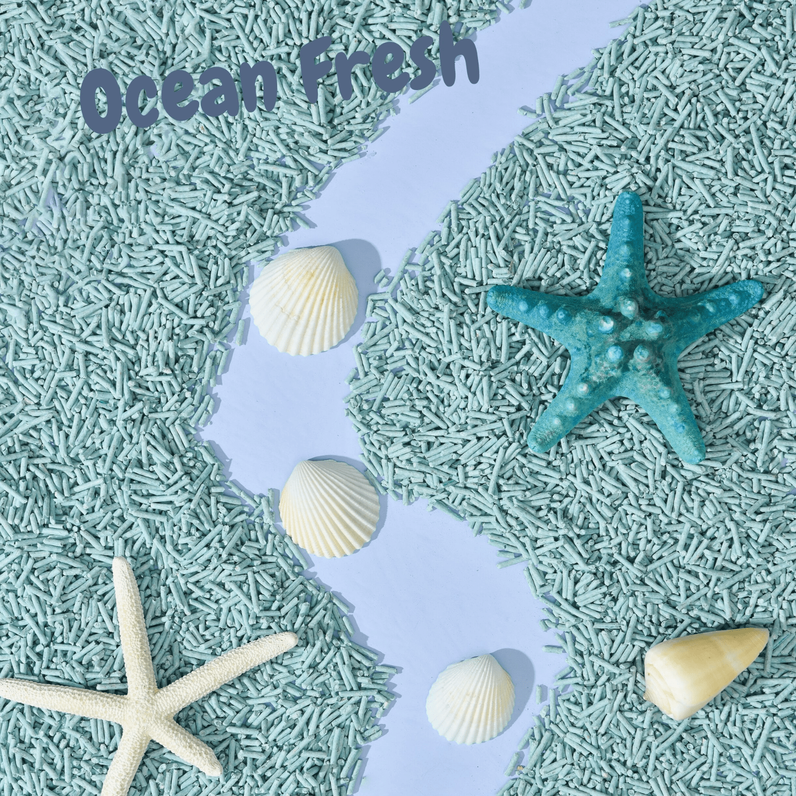 Furrytail Cat Litter Michu Tofu Natural Clumping Cat Litter, Ocean Fresh