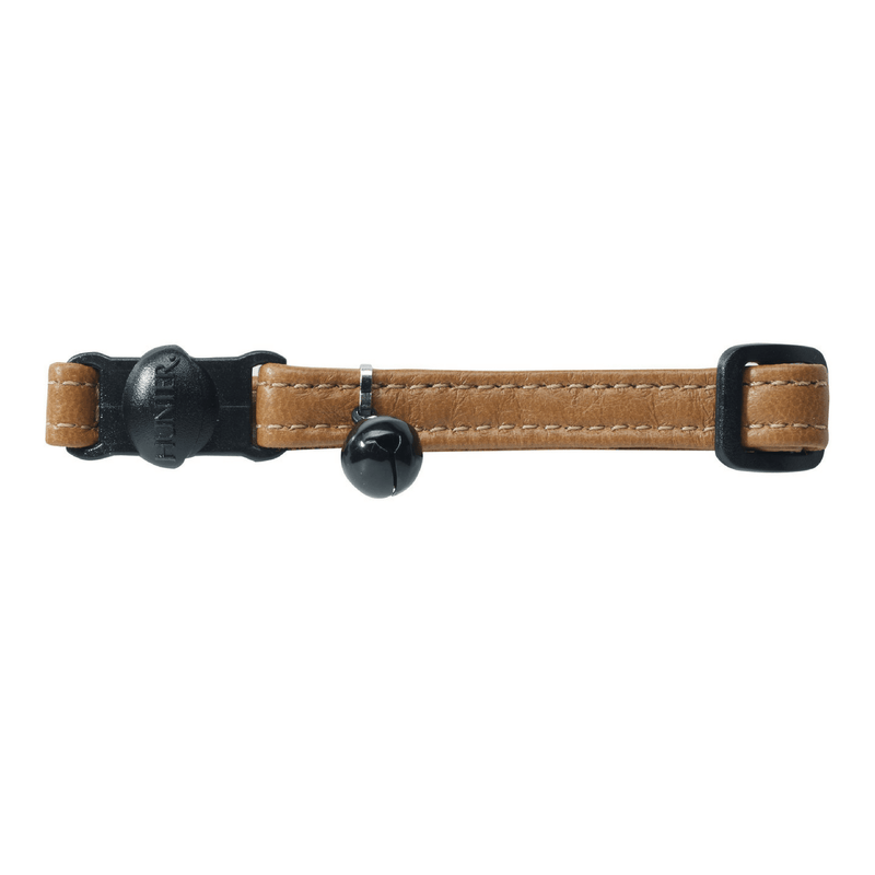 Hunter International Cat Collar Cognac Hunter Canadian Elk Leather Cat Collar