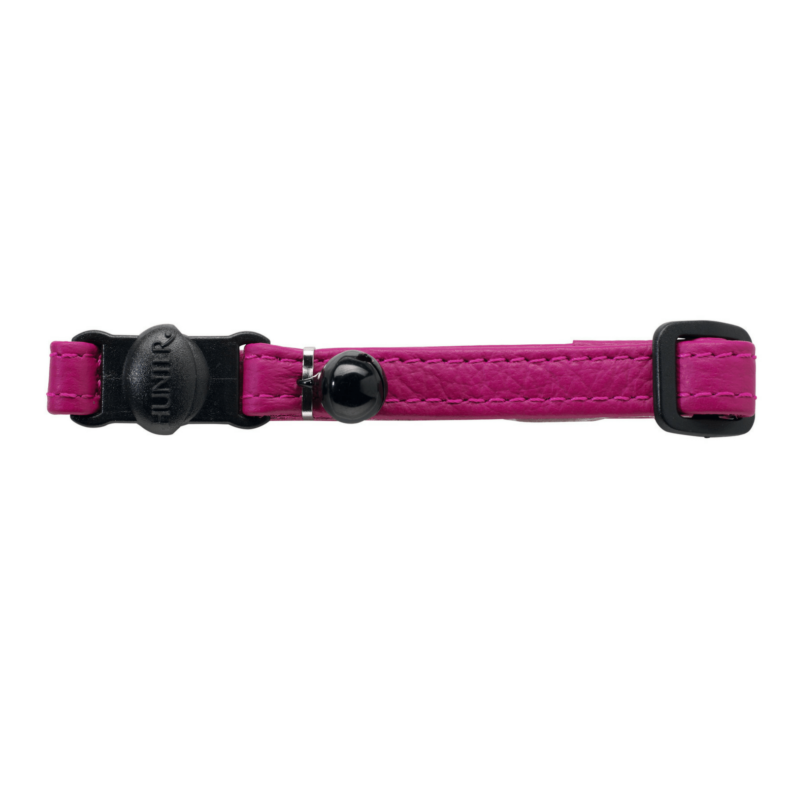 Hunter International Cat Collar Raspberry Hunter Premium Capri Designer Leather Cat Collar