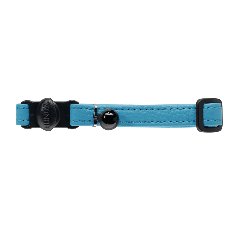 Hunter International Cat Collar Teal Hunter Premium Capri Designer Leather Cat Collar