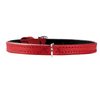 Hunter International Dog Collar 21(13.5-17.5cm) / Red/Black Hunter Tiny Petit Leather Dog Collar, Small Breeds