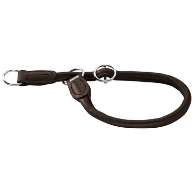Hunter International Dog Collar Dark Brown / 40/S-M Hunter Rolled Elk Dog Training Collar