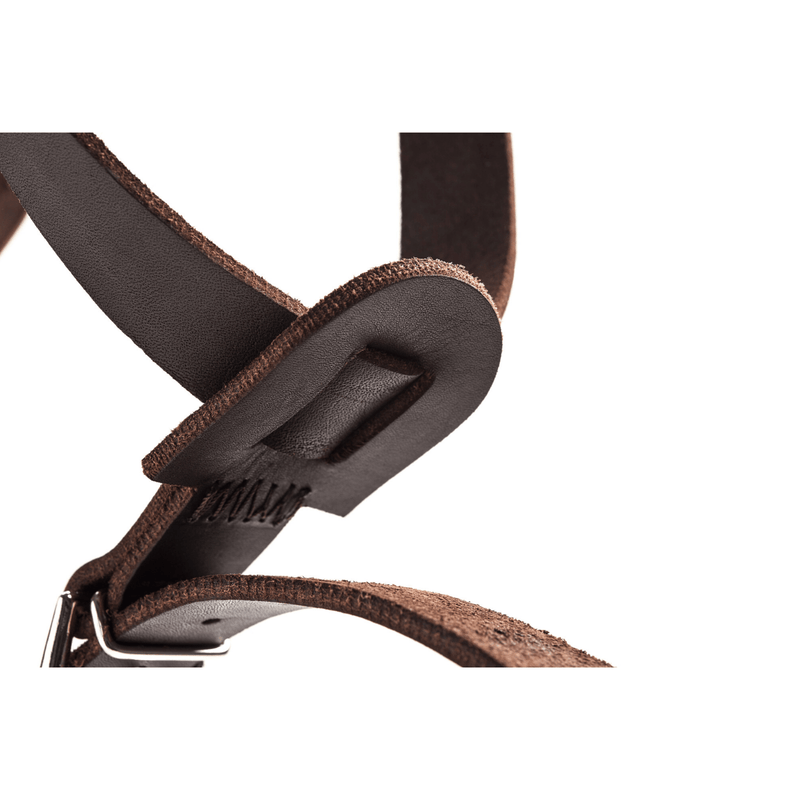 Hunter International Dog Collar Hunter Aalborg Soft Genuine Leather Dog Harness, Dark Brown