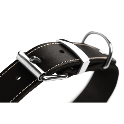 Hunter International Dog Collar Hunter Aalborg Special Leather Dog Collar, Black