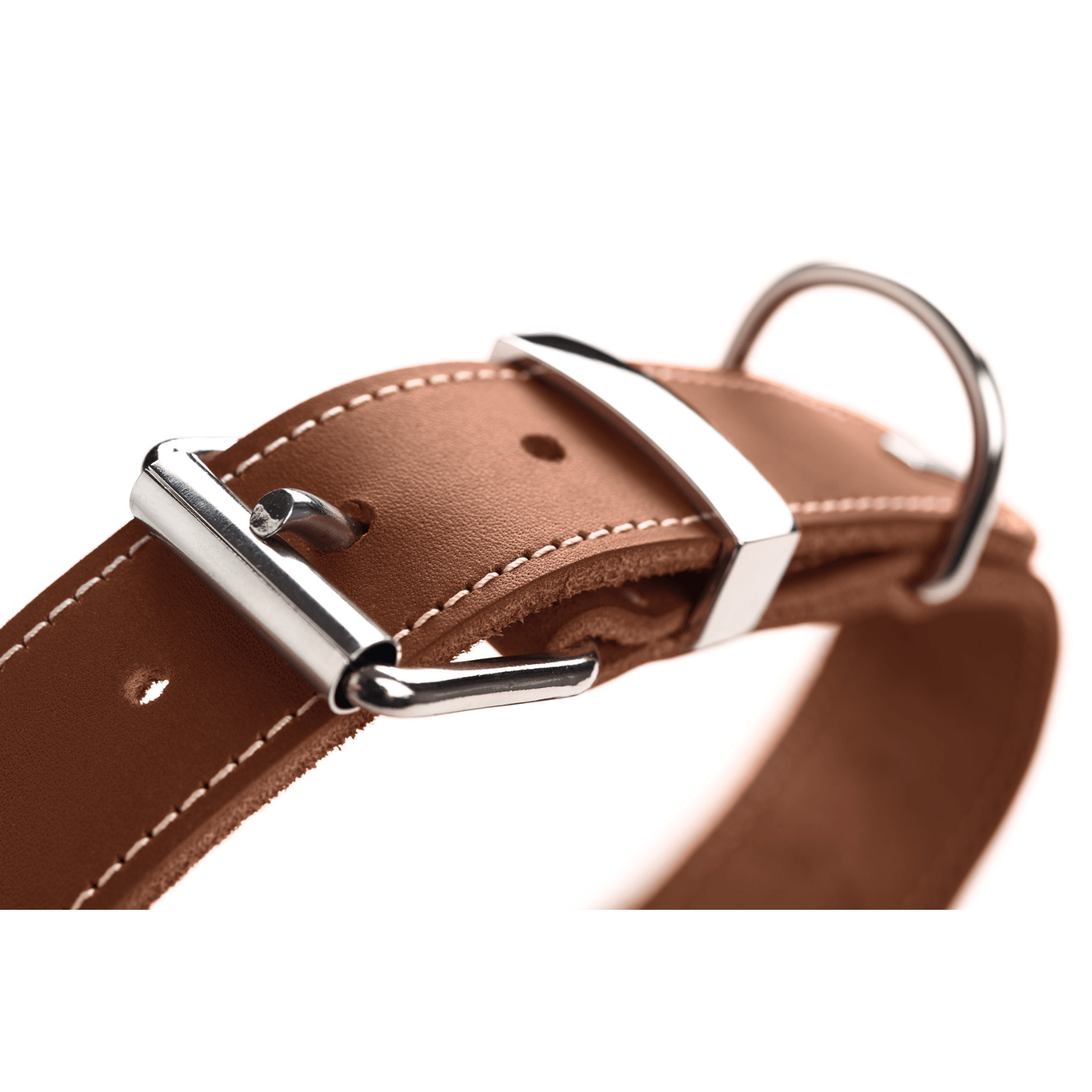 Hunter International Dog Collar Hunter Aalborg Special Leather Dog Collar, Cognac