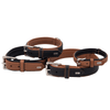 Hunter International Dog Collar Hunter Canadian Elk Leather Dog Collar, Black