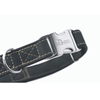 Hunter International Dog Collar Hunter Cannes Alu-Strong Leather Dog Collar Clasp Buckle, Black