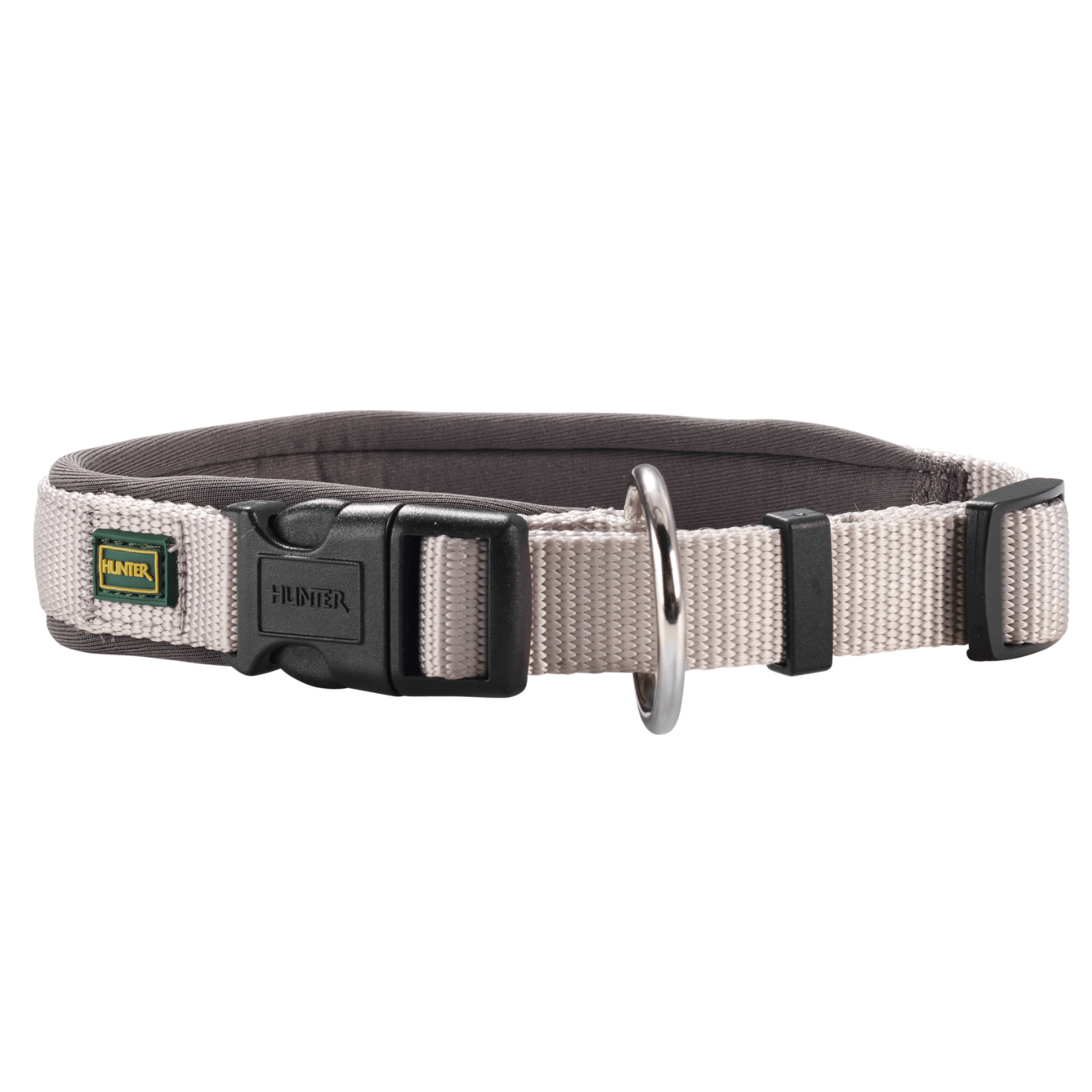 Hunter International Dog Collar Hunter Neoprene Vario Plus Dog Collar Clasp Buckle