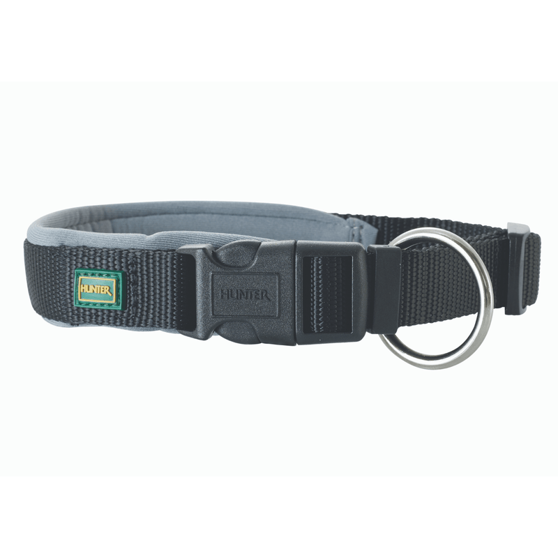 Hunter International Dog Collar Hunter Neoprene Vario Plus Dog Collar Clasp Buckle