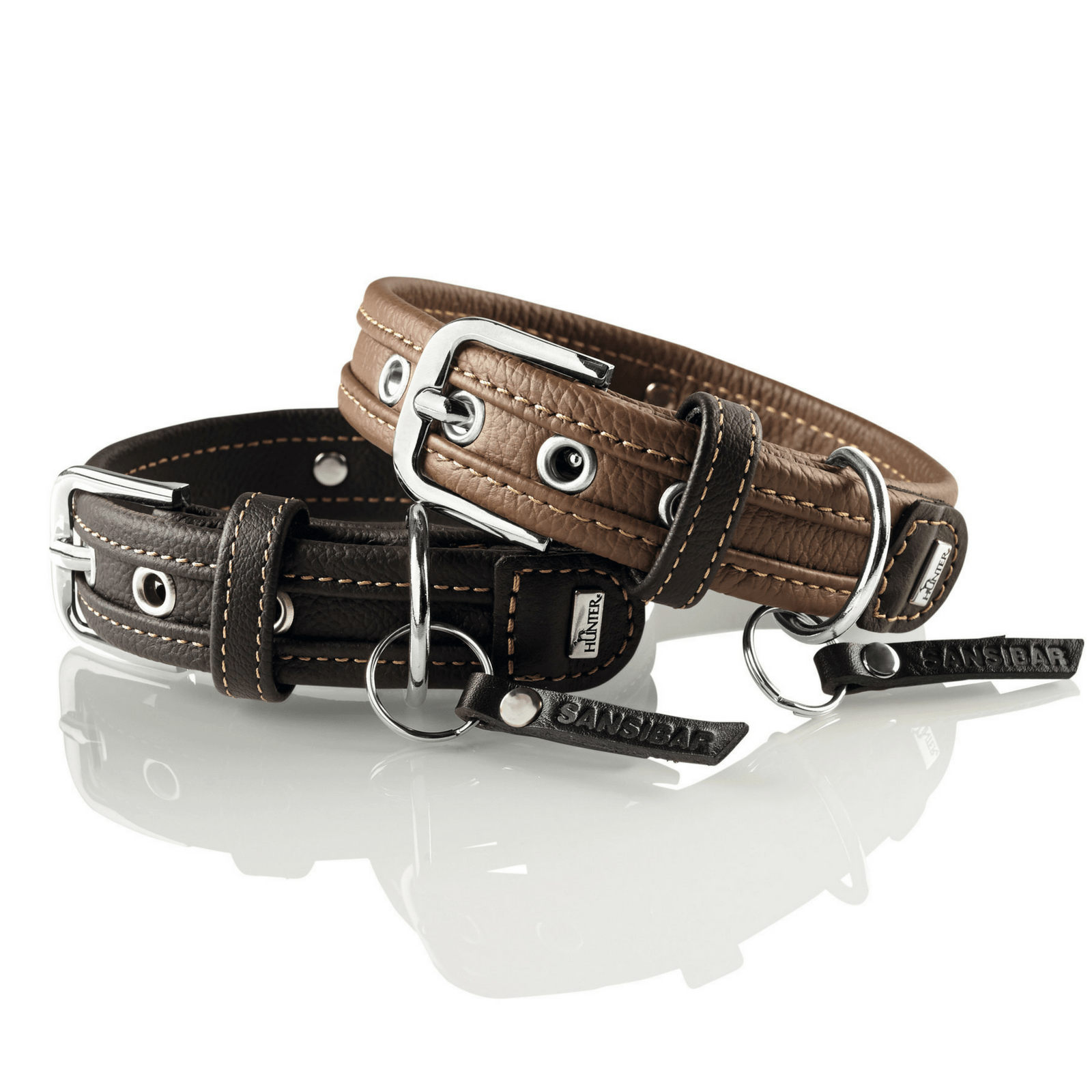 Hunter International Dog Collar Hunter Sansibar Special Edition Leather Dog Collar