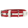 Hunter International Dog Collar Red/White / 40 (25-32cm) Hunter Collar Madeira Leather Dog Collar, Medium to Large Breeds